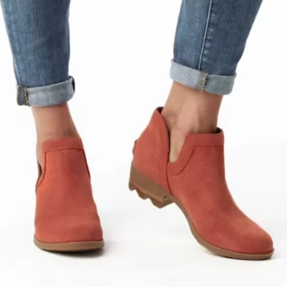 Sorel Lolla Suede Cut Out Booties Size 9.5 - Picture 3 of 10
